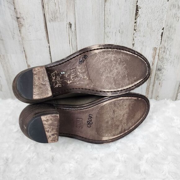 Frye Rosalia Stone Bootie Mules Size 6 - Picture 7 of 8
